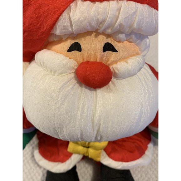 Hallmark Vintage Santa Claus Plush 90s Nylon Puffalump Holiday Christmas Toy - Picture 4 of 10